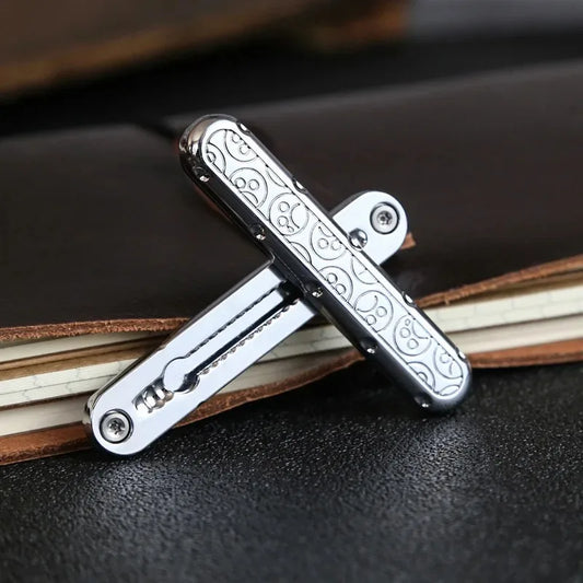 Rotating Magnetic Push Card Mechanical Slider Metal EDC Sensory Fidget Toys Stress Relief Anti Anxiety Hand Toys