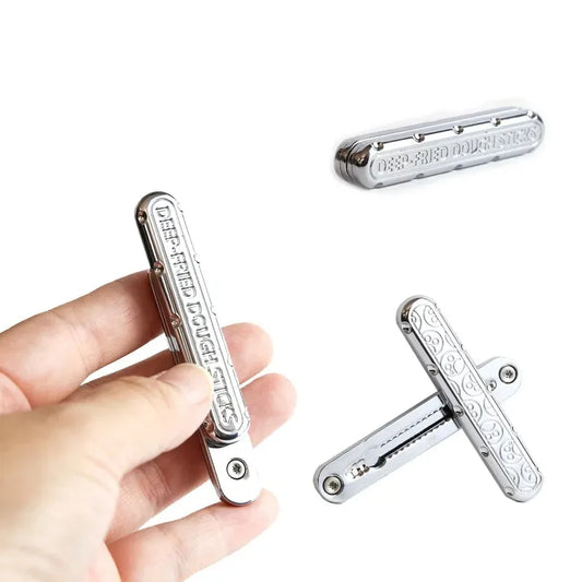 Rotating Magnetic Push Card Mechanical Slider Metal EDC Sensory Fidget Toys Stress Relief Anti Anxiety Hand Toys