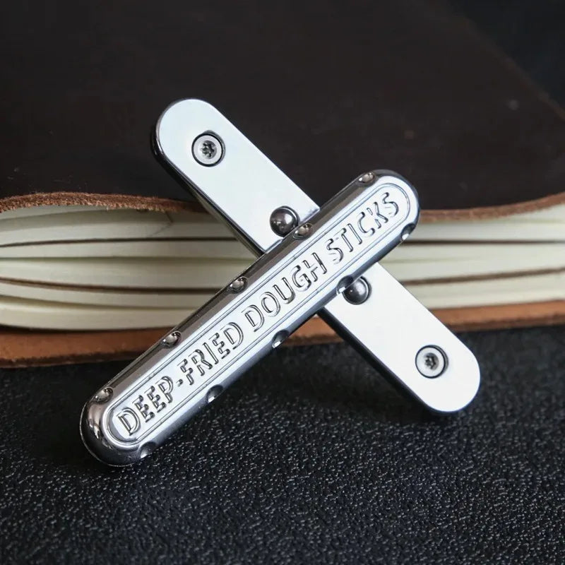 Rotating Magnetic Push Card Mechanical Slider Metal EDC Sensory Fidget Toys Stress Relief Anti Anxiety Hand Toys